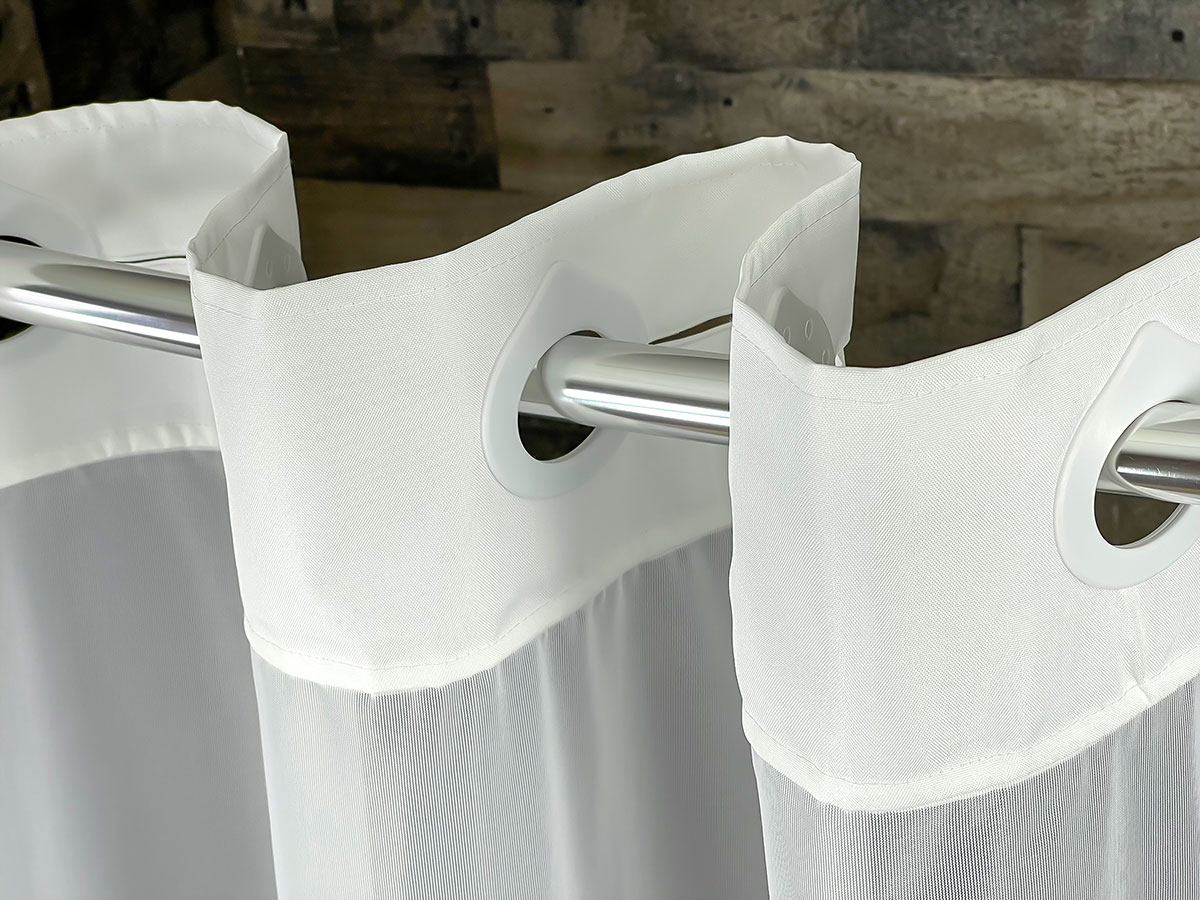 Duo Poly - White - HANG2IT Curtain